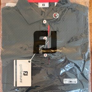 FootJoy Black and Red Golf Polo